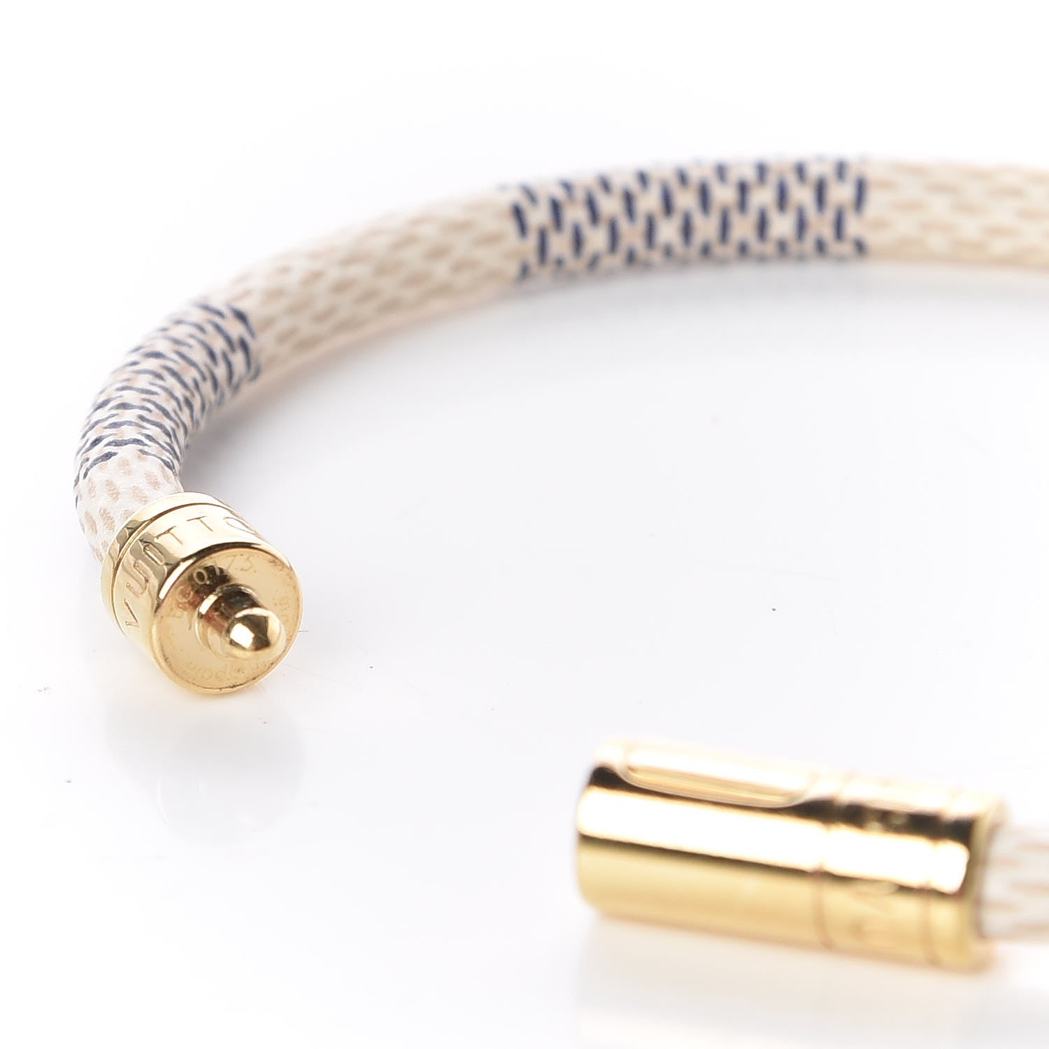 Louis Vuitton Damier Azur Keep It Bracelet 19 4 of 4