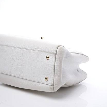 Chanel Grained Calfskin Small Neo Executive Shopper Tote White 8 of 12