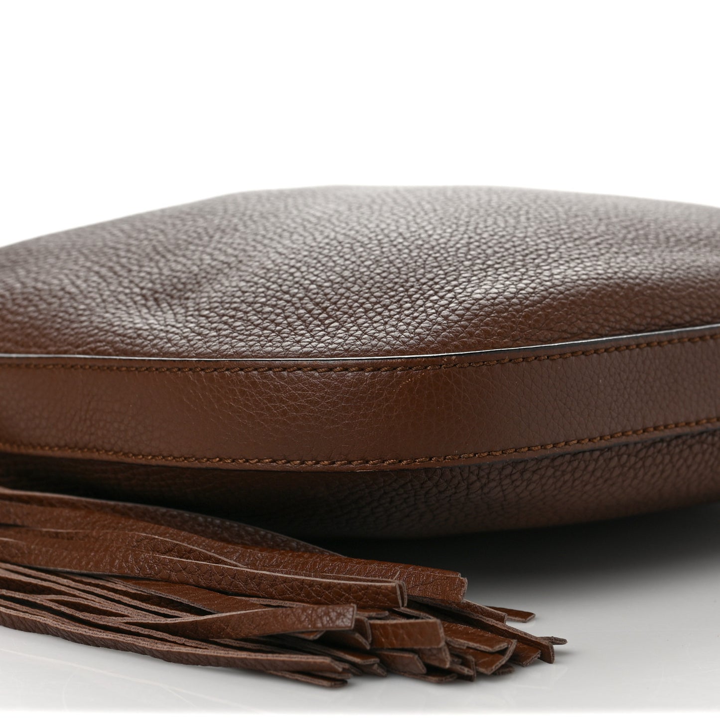 Pebbled Calfskin Lady Tassel Hobo Brown