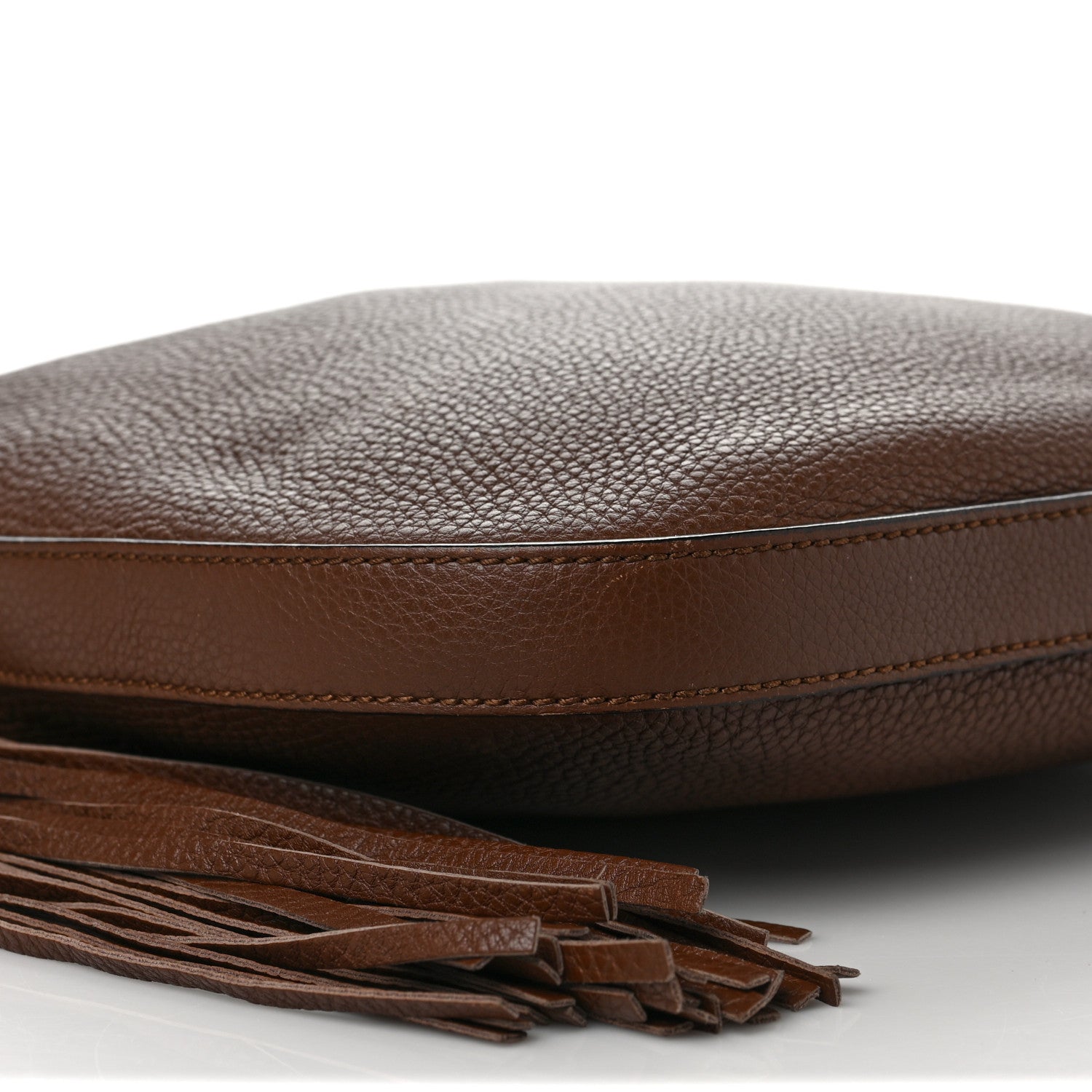 Gucci Pebbled Calfskin Lady Tassel Hobo Brown 9 of 10