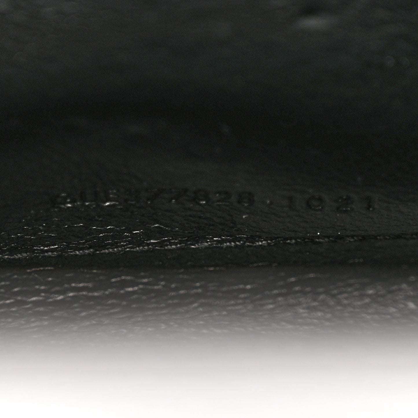 Grain De Poudre Matelasse Chevron Monogram Chain Wallet Black