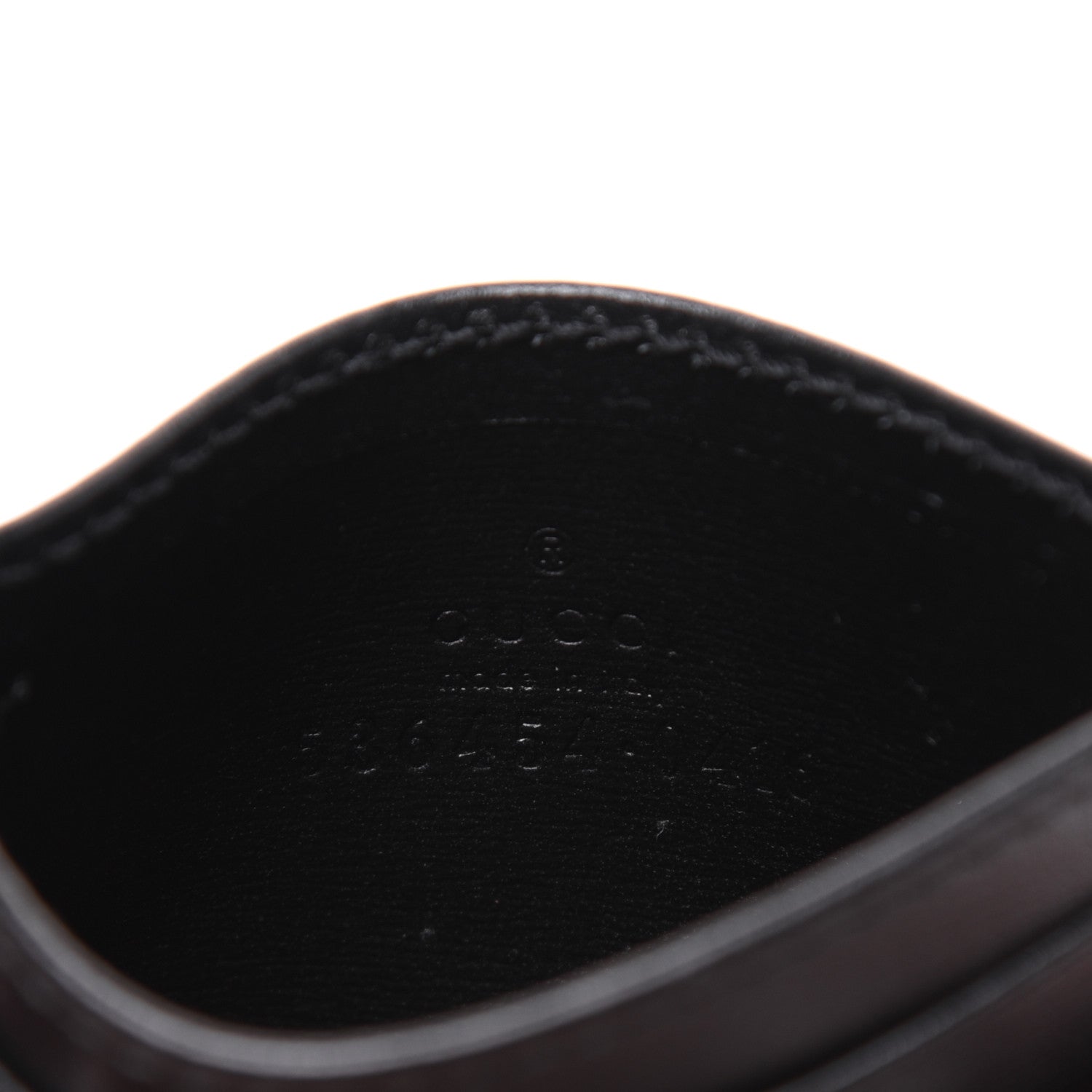 Gucci Calfskin Web Trapuntata Ophidia Card Holder Black 9 of 16