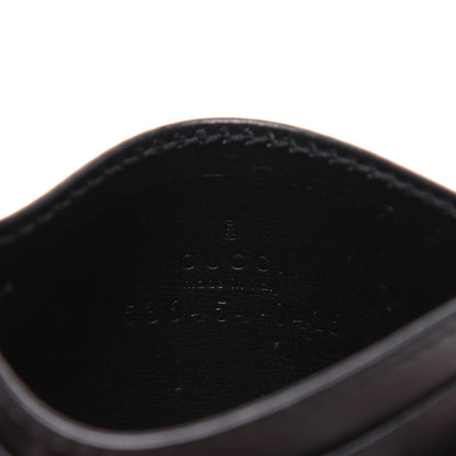Gucci Calfskin Web Trapuntata Ophidia Card Holder Black 9 of 16