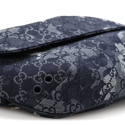 Gucci Denim GG Monogram Camouflage Belt Bag Blue 8 of 9