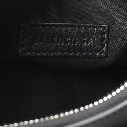 Balenciaga Smooth Calfskin Buckles Le Cagole Shoulder Bag XS Black 7 of 11