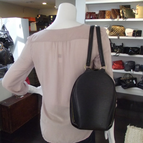 Louis Vuitton Epi Mabillon Backpack Black 14339 – FASHIONPHILE