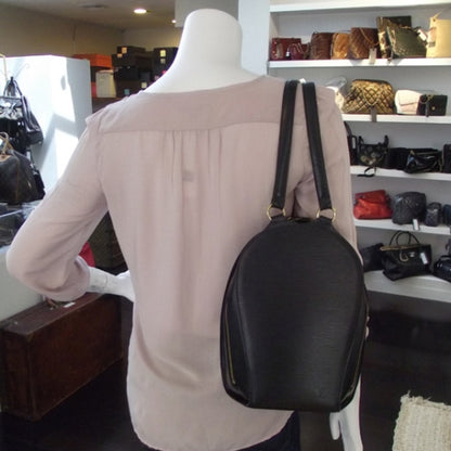 Louis Vuitton Epi Mabillon Backpack Black 2 of 9