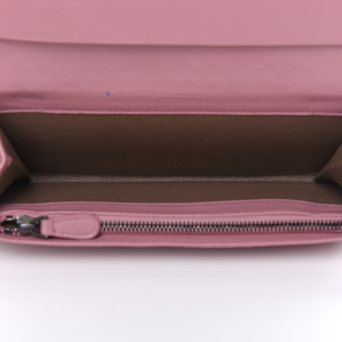 Nappa Intrecciato Continental Flap Wallet Light Grey Watteau