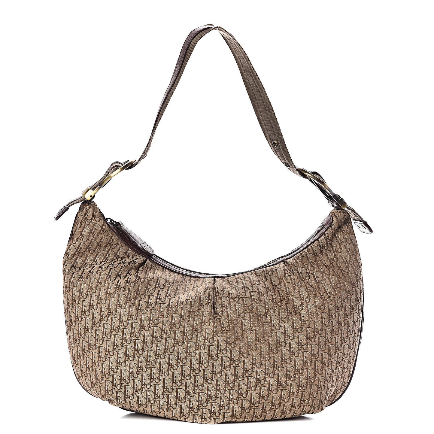 Monogram Buckle Hobo Beige