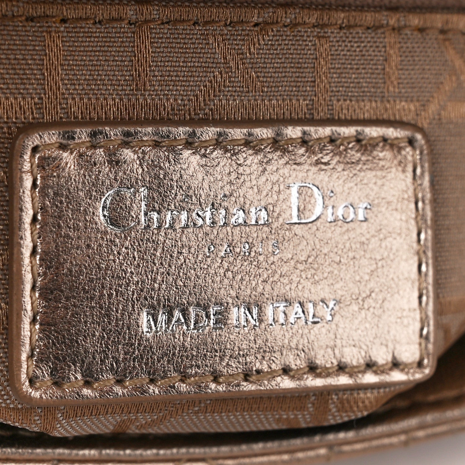 Christian Dior Metallic Lambskin Cannage Mini Lady Dior Gold 6 of 10