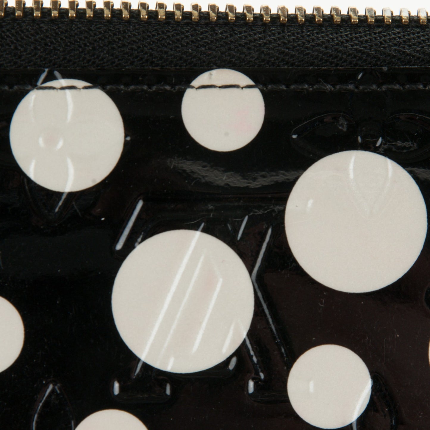 Vernis Kusama Infinity Dots Zippy Wallet Black