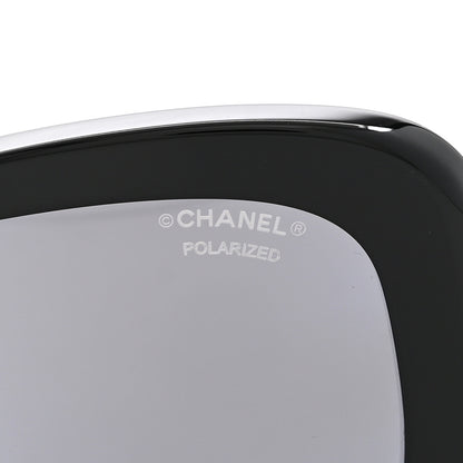 Chanel Acetate Polarized CC Sunglasses 5468-B-A Black 7 of 9