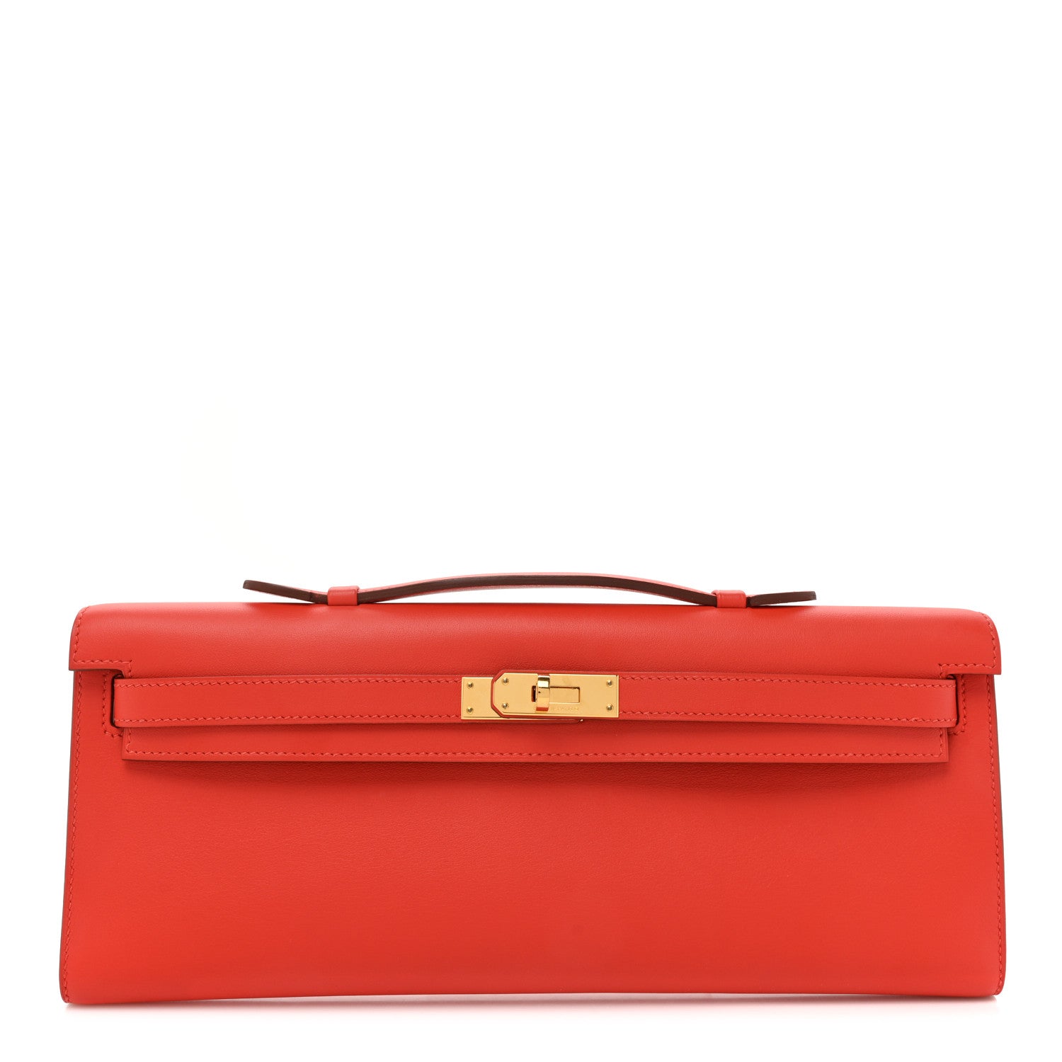 Hermes Swift Kelly Cut Clutch Pochette Capucine 1 of 13