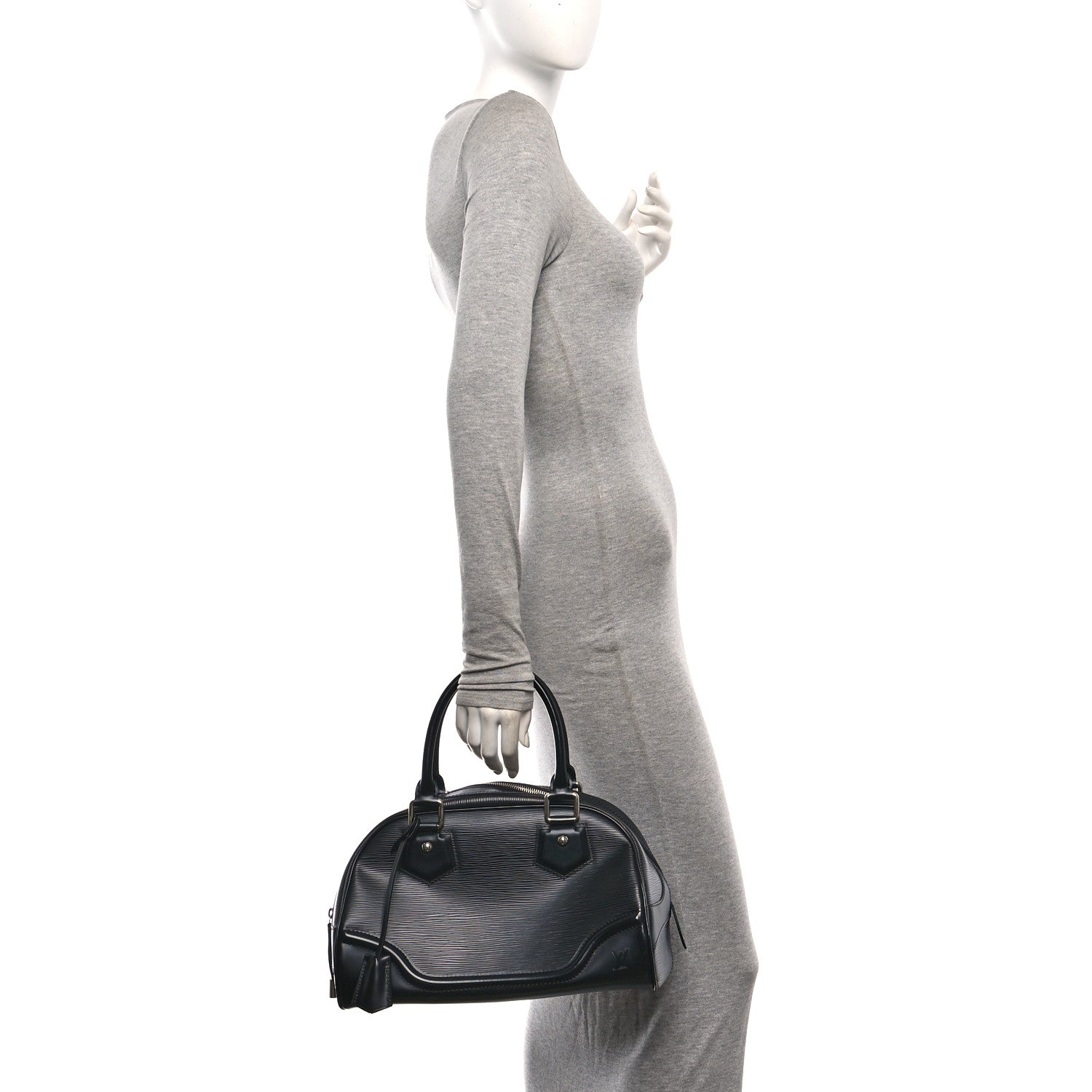Louis Vuitton Epi Bowling Montaigne PM Black 2 of 10