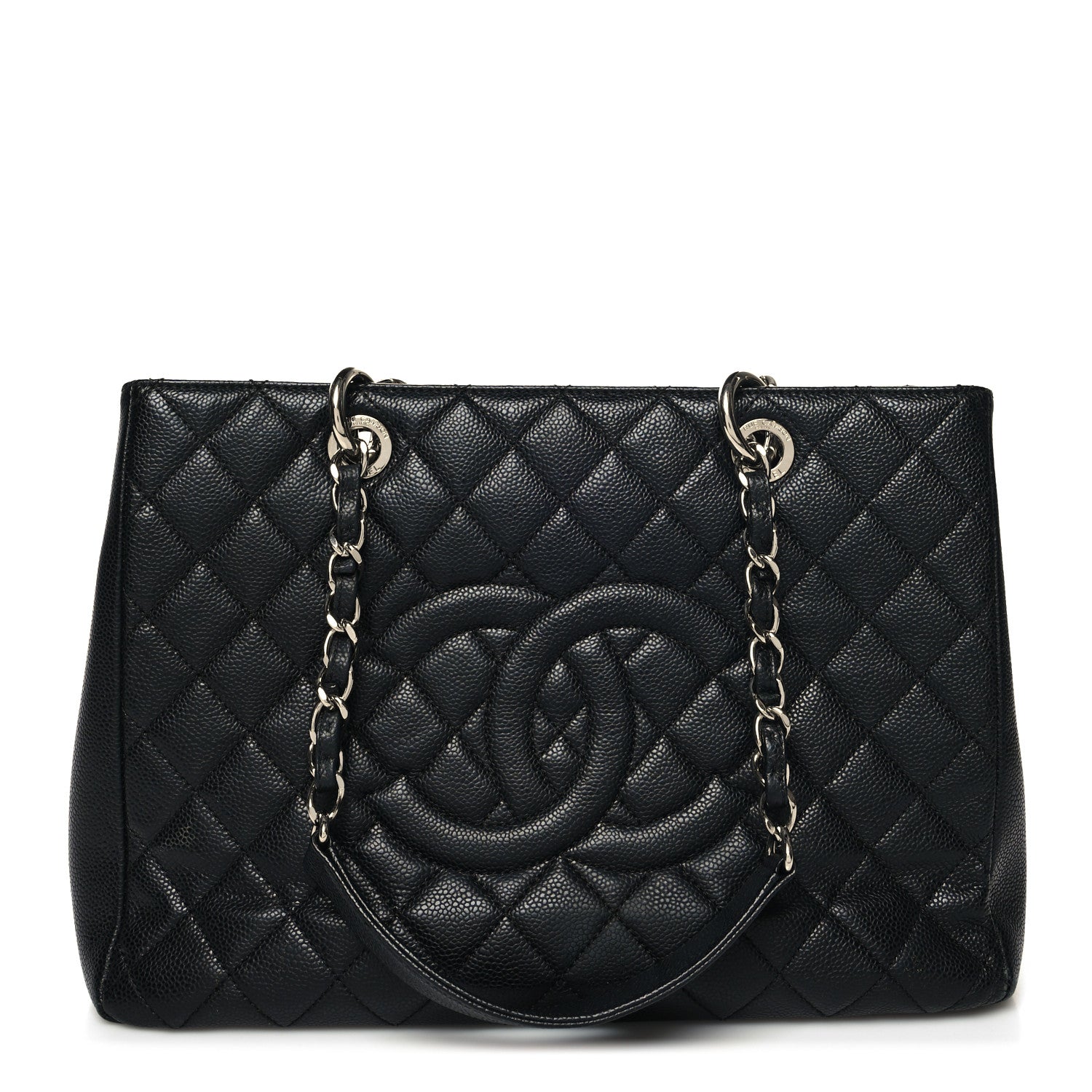 Chanel Caviar Quilted Grand Shopping Tote GST Black 1 of 15