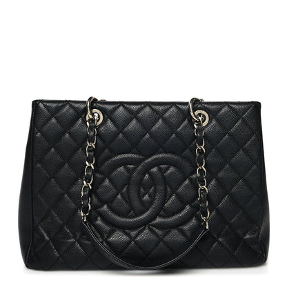 Chanel Caviar Quilted Grand Shopping Tote GST Black 1 of 15