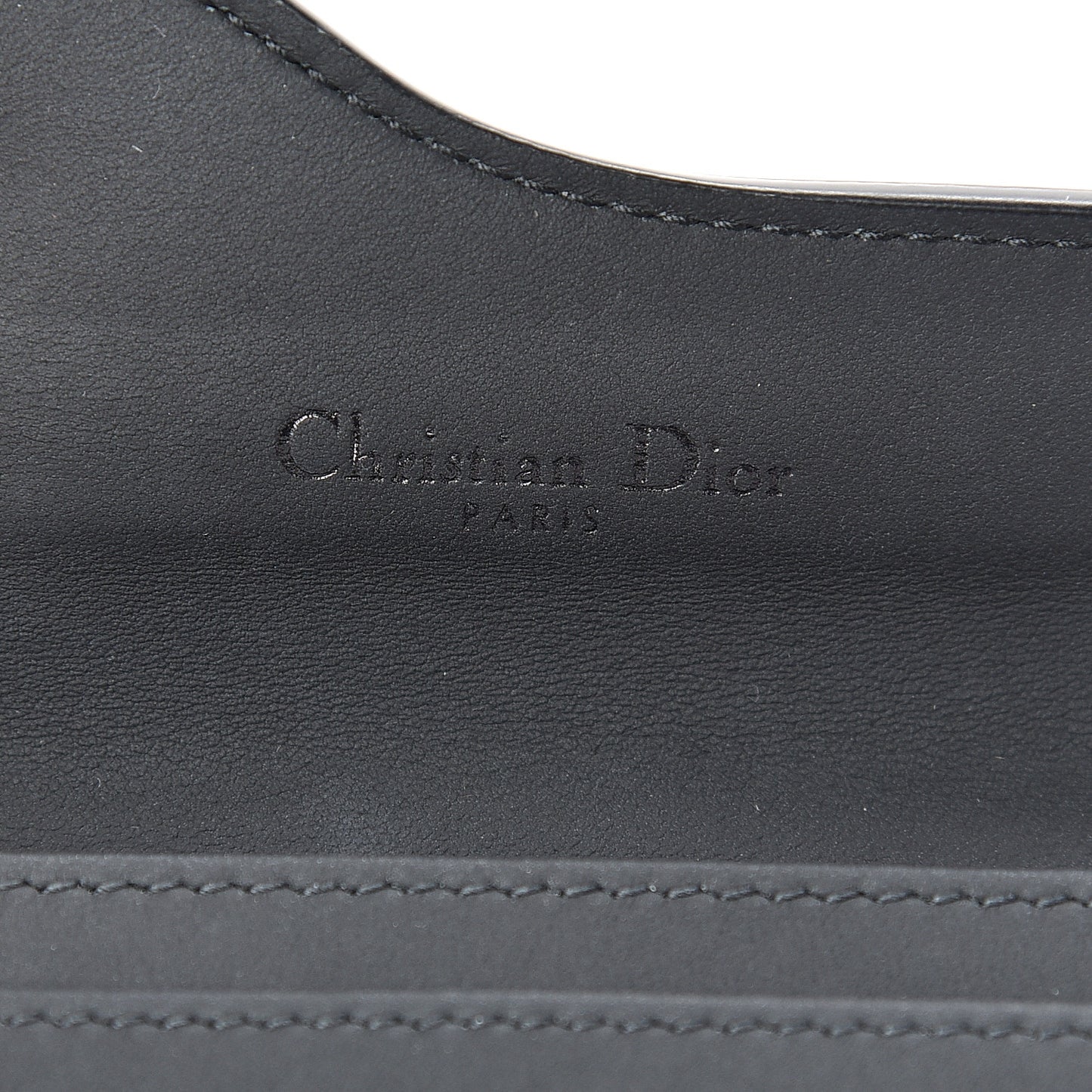Ultra Matte Calfskin Saddle Card Holder Black