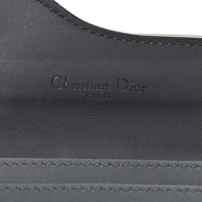 Christian Dior Ultra Matte Calfskin Saddle Card Holder Black 5 of 7