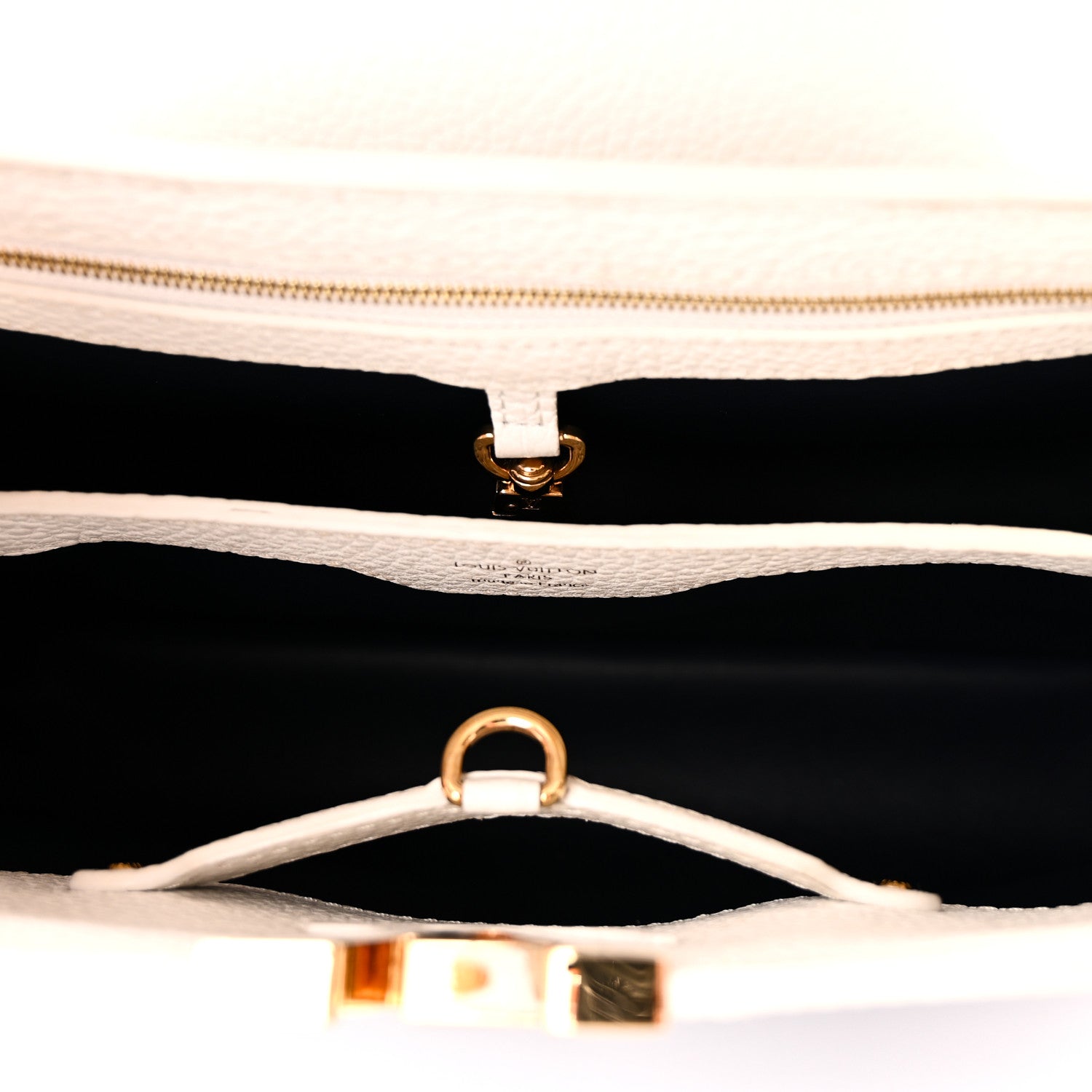 Louis Vuitton Taurillon Capucines PM Blue Marine 5 of 9