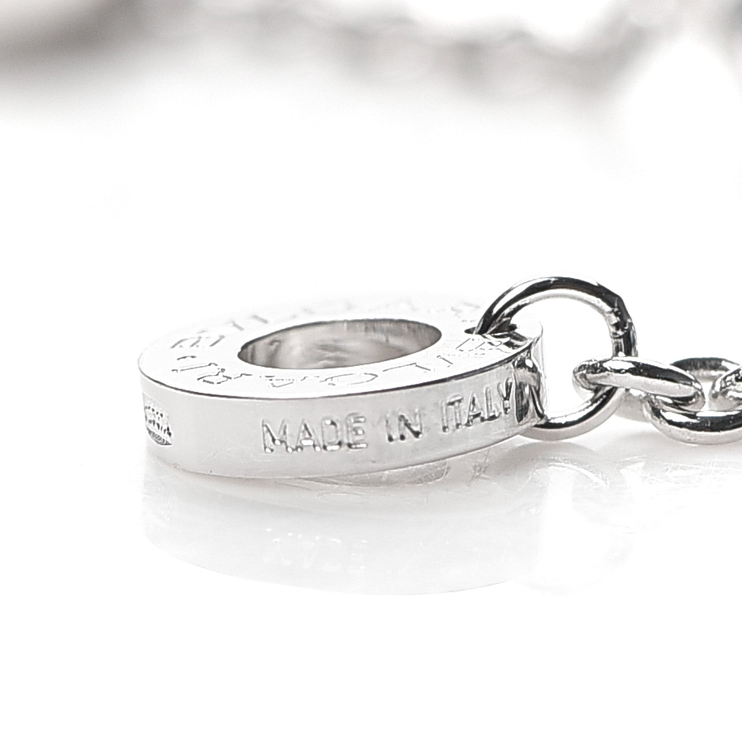 Bulgari 18K White Gold B.Zero1 Lavalier Necklace 5 of 7