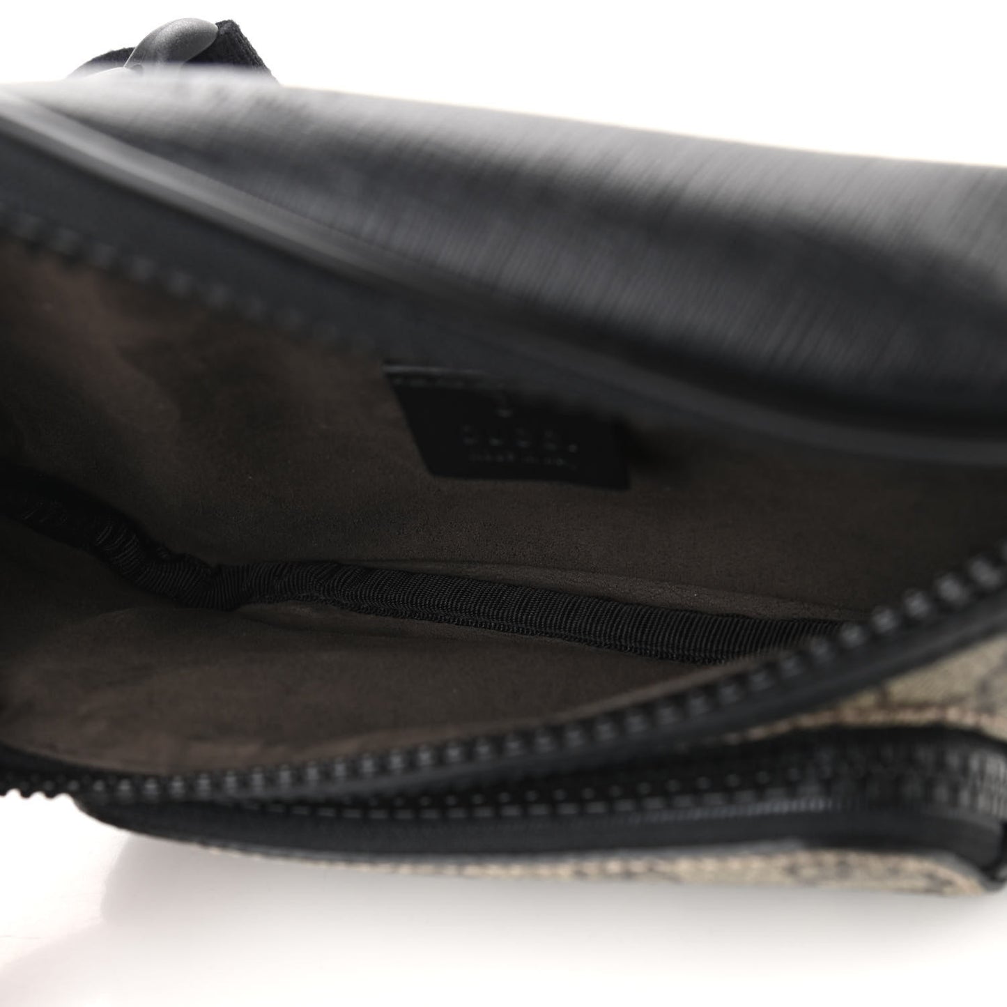 GG Supreme Monogram Belt Bag Black