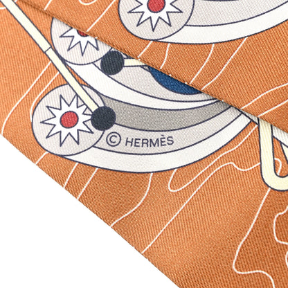 Hermes Silk Odyssey Twilly Noisette Aqua Multicolor 3 of 4