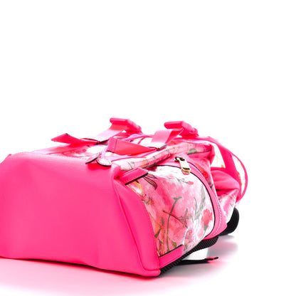 Gucci PVC Floral Double Buckle Backpack Fuchsia 6 of 10