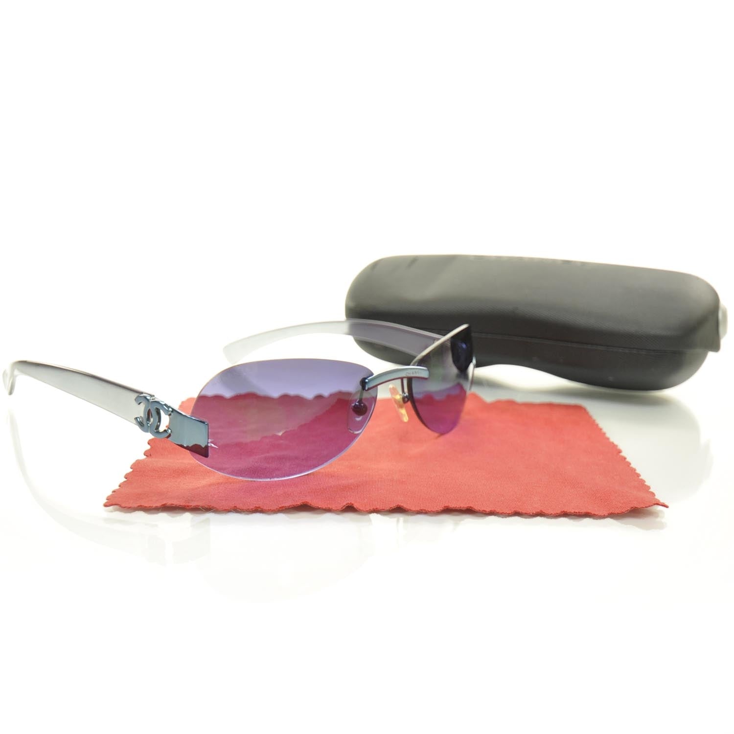 Chanel Frameless CC Logo Sunglasses Purple 4037 4 of 7