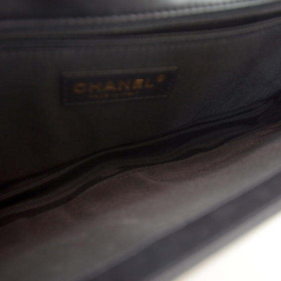 Chanel Jumbo Boy Clutch Black 8 of 8