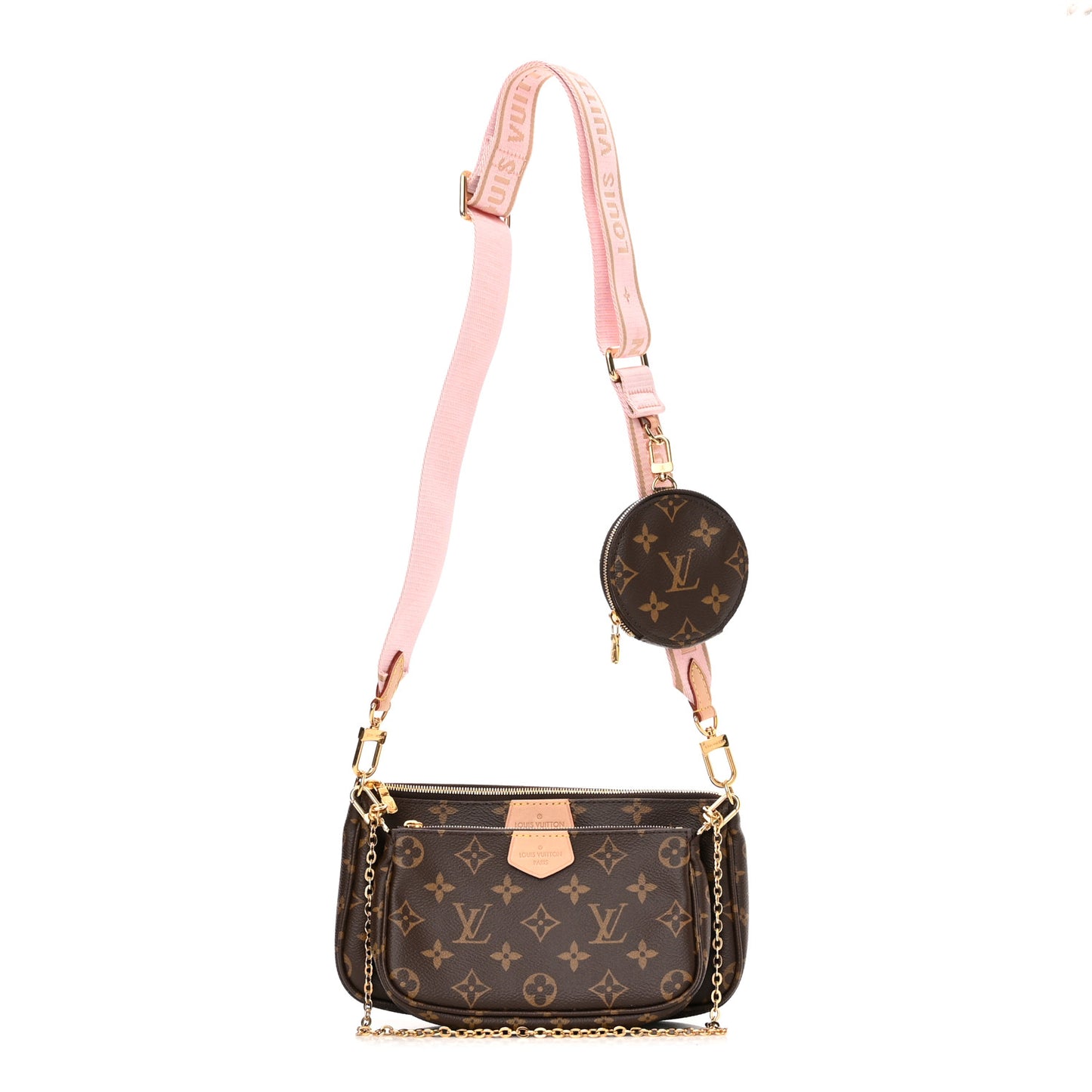Monogram Multi Pochette Accessories Rose Clair