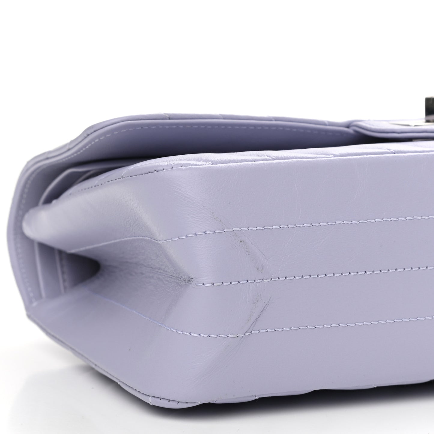 Aged Calfskin Chevron Quilted 2.55 Reissue 225 Flap Light Purple