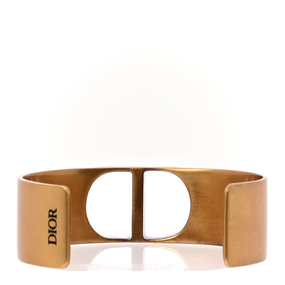 Christian Dior Metal 30 Montaigne Cuff Bracelet Gold 3 of 5