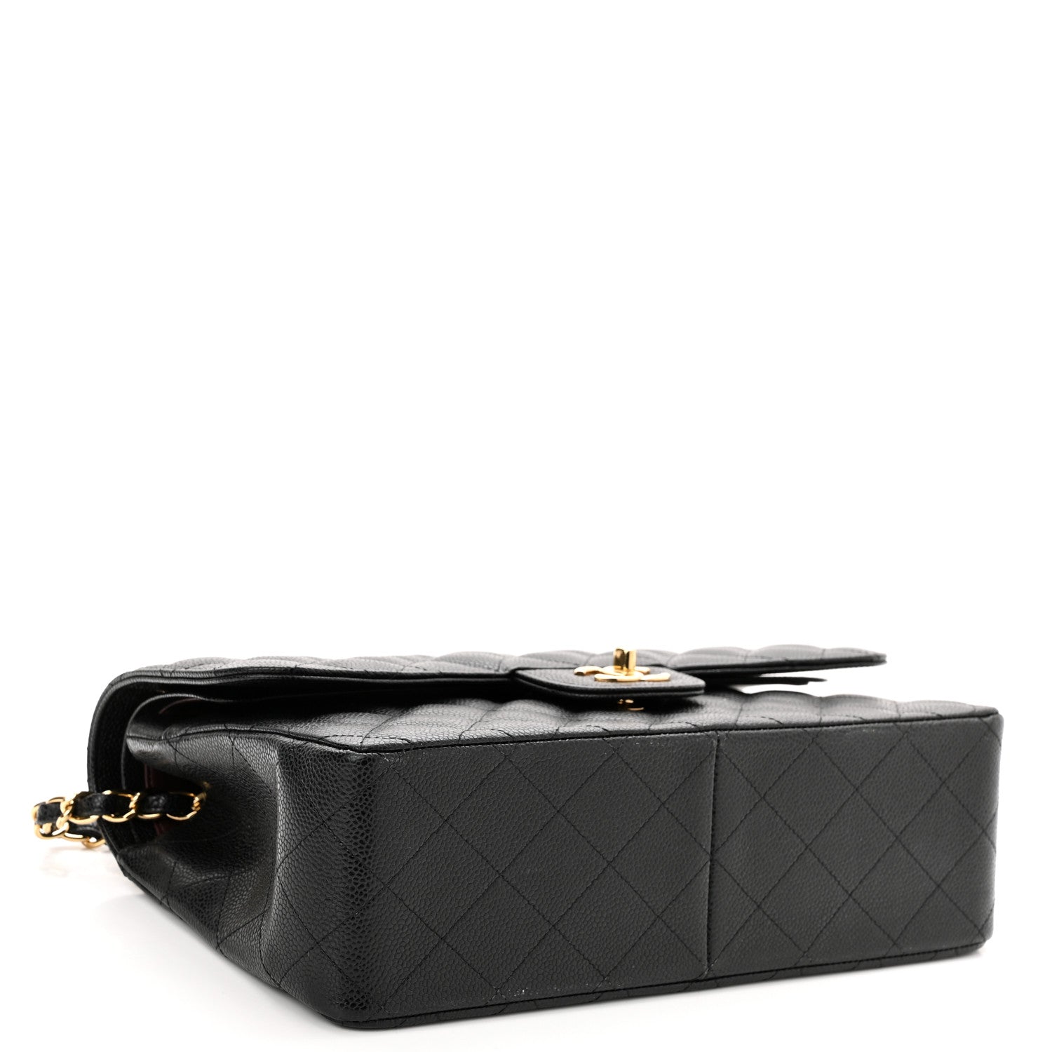 Chanel Caviar Quilted Jumbo Double Flap Black 3 of 9