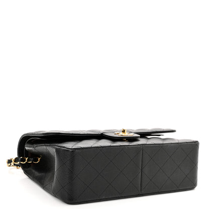 Chanel Caviar Quilted Jumbo Double Flap Black 3 of 9