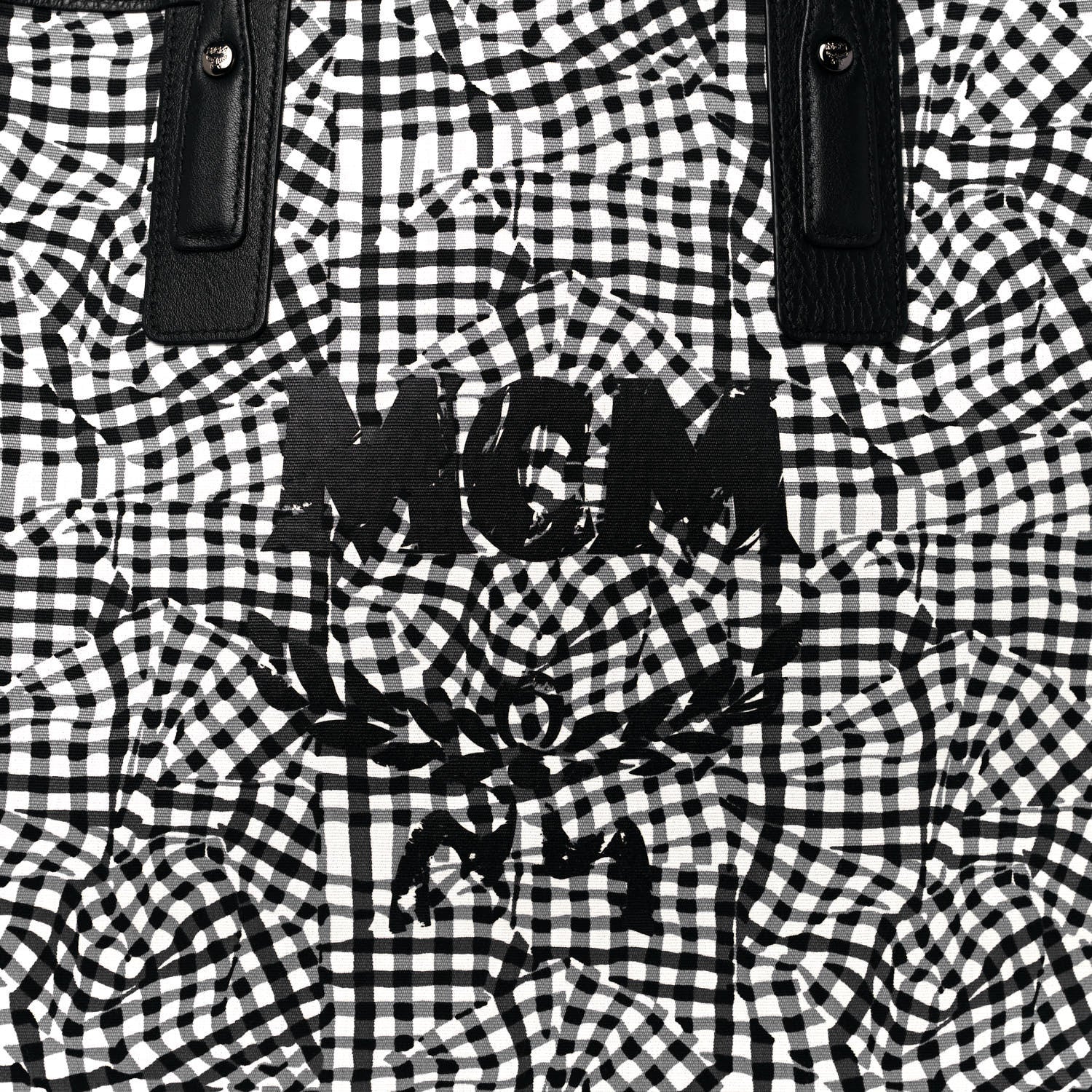 MCM Visetos Large Liz Reversible Shopper Tote Black 15 of 19