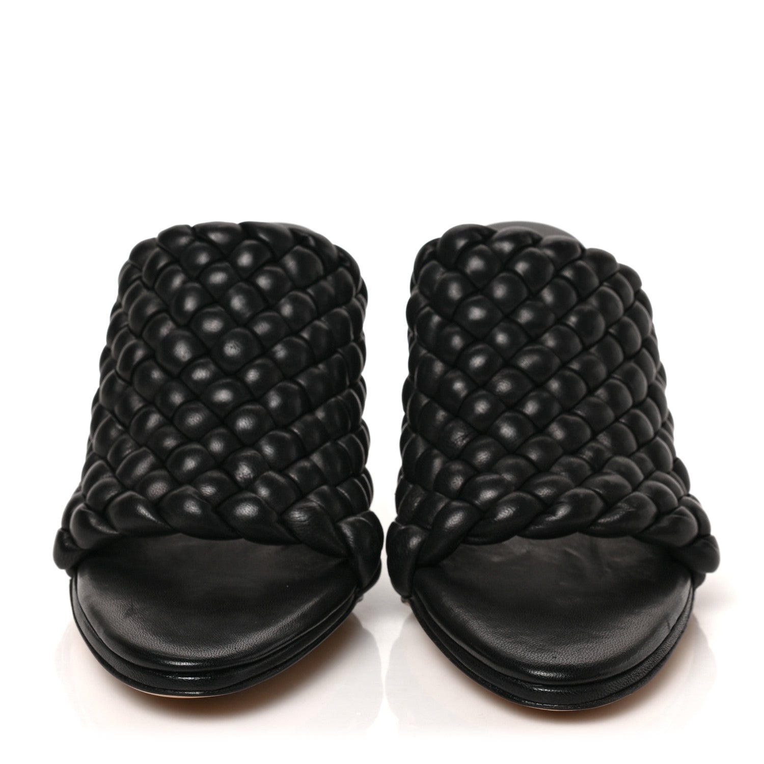 Bottega Veneta Nappa Padded Intreccio The Curve Sandals 37.5 Fondant 2 of 9