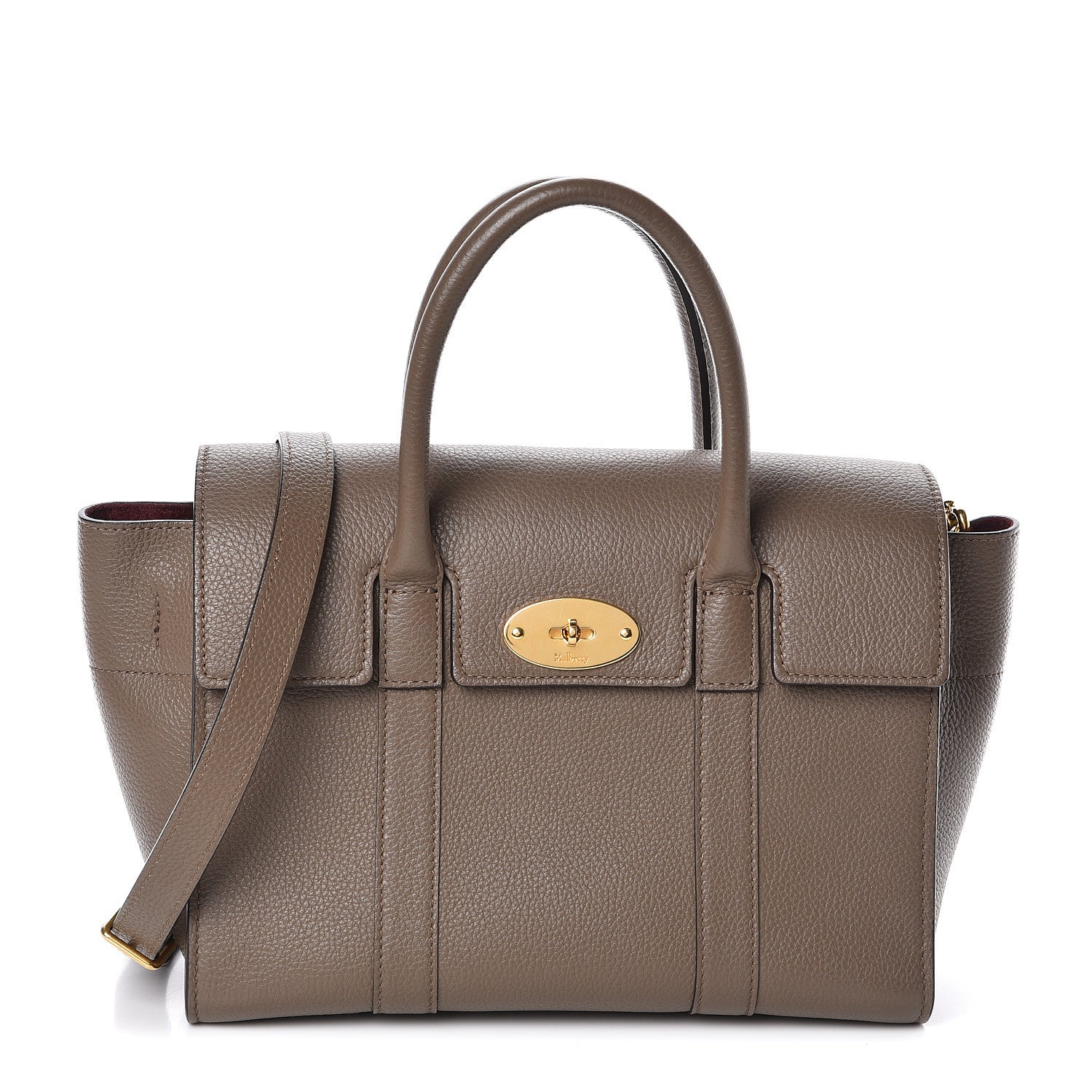 Mulberry Classic Grain Calfskin Small Bayswater Clay 1 of 11