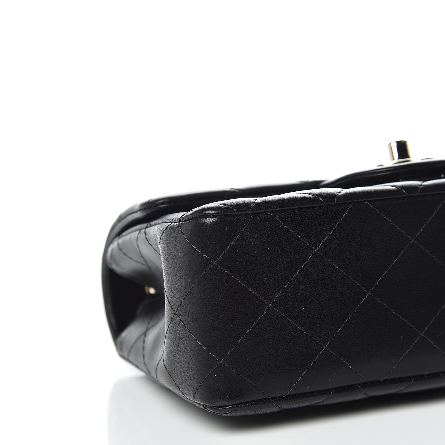 Chanel Lambskin Quilted Mini Rectangular Flap Black 5 of 10