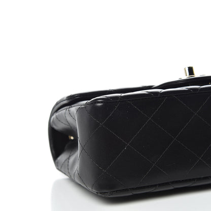 Chanel Lambskin Quilted Mini Rectangular Flap Black 5 of 10