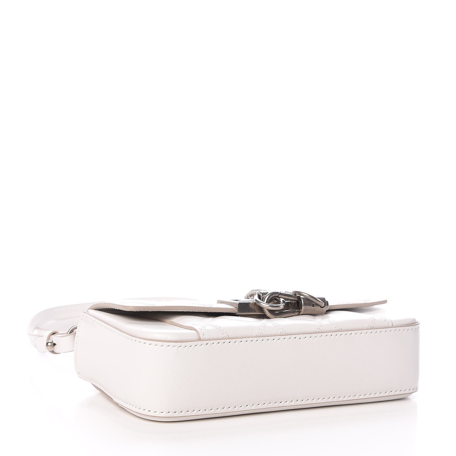 Givenchy Goatskin Quilted GV3 Mini Pocket Convertible Bag White 4 of 9