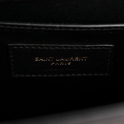 Saint Laurent Grain De Poudre Small Classic Monogram Kate Tassel Satchel Black 6 of 12