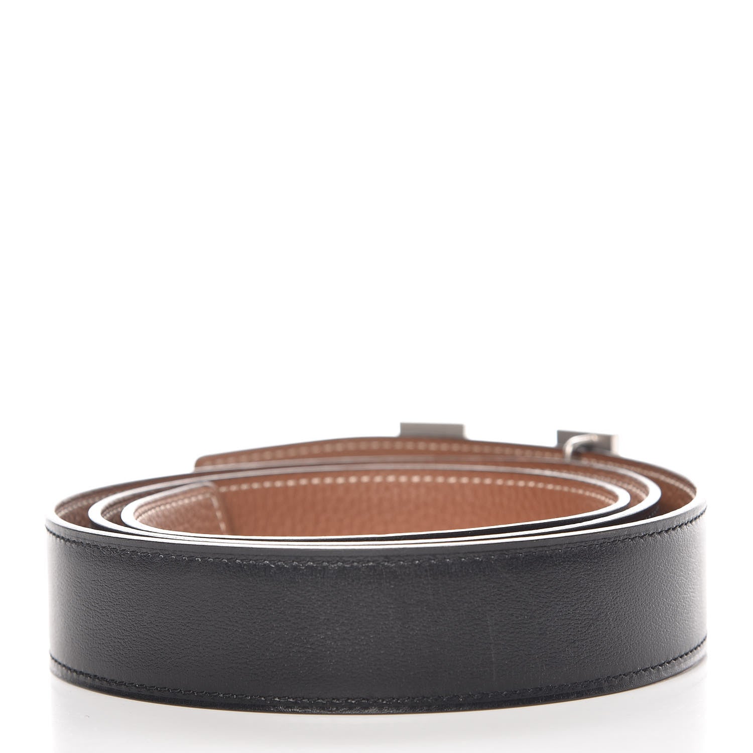 Hermes Box Togo 32mm H Belt 95 Black Gold 3 of 7