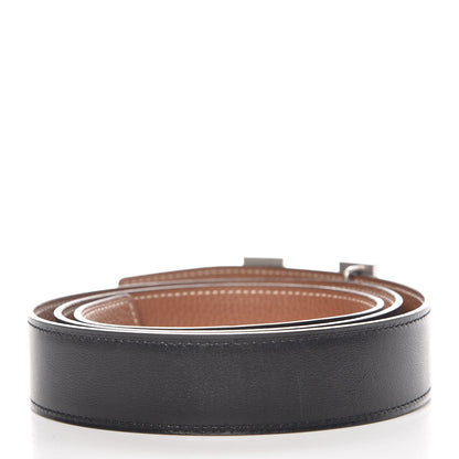 Hermes Box Togo 32mm H Belt 95 Black Gold 3 of 7