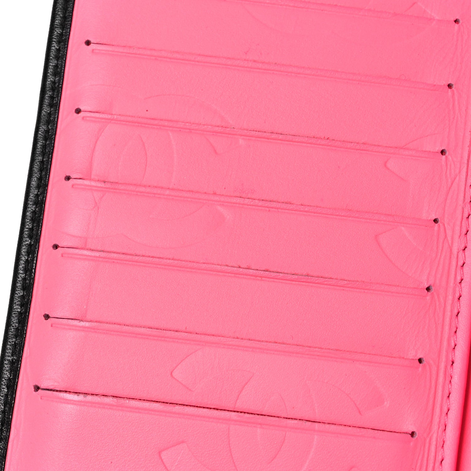 Chanel Calfskin Quilted Cambon Yen Wallet Black White 14 of 18