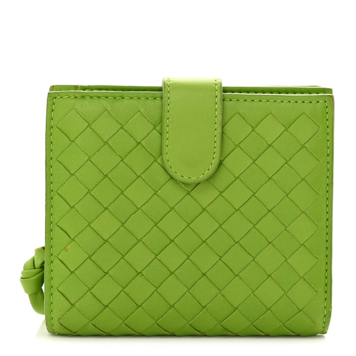 Bottega Veneta Nappa Intrecciato Bifold Zip Wallet Mela 1 of 10