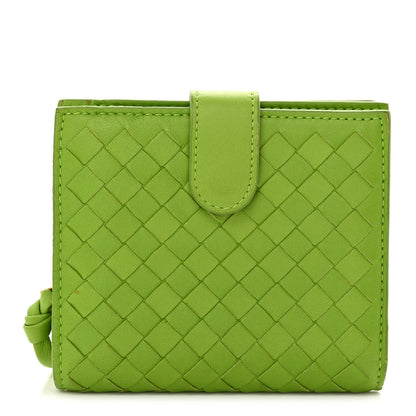 Bottega Veneta Nappa Intrecciato Bifold Zip Wallet Mela 1 of 10