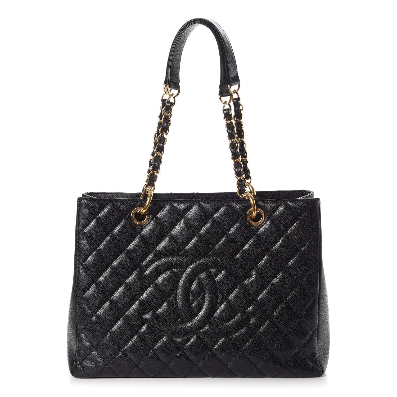 Chanel Caviar Quilted Grand Shopping Tote GST Black 1 of 12