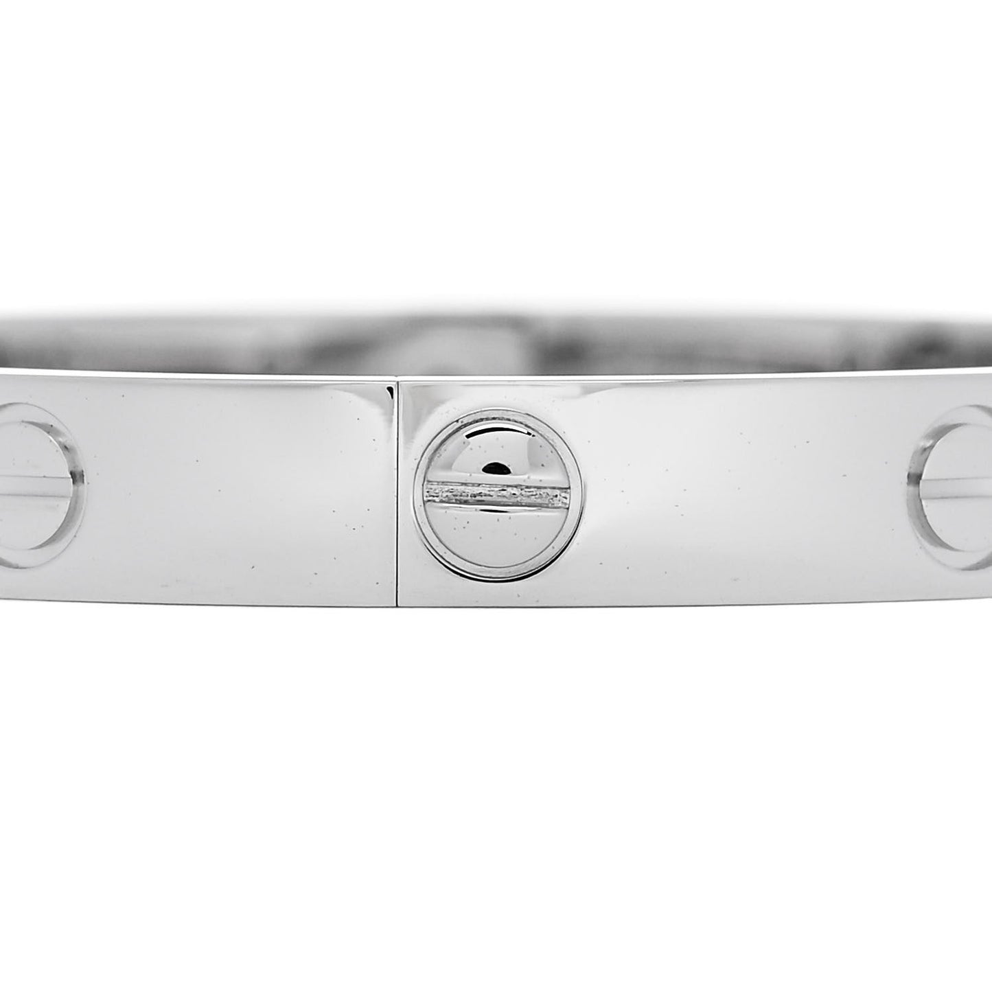 18K White Gold 4 Diamond LOVE Bracelet 16