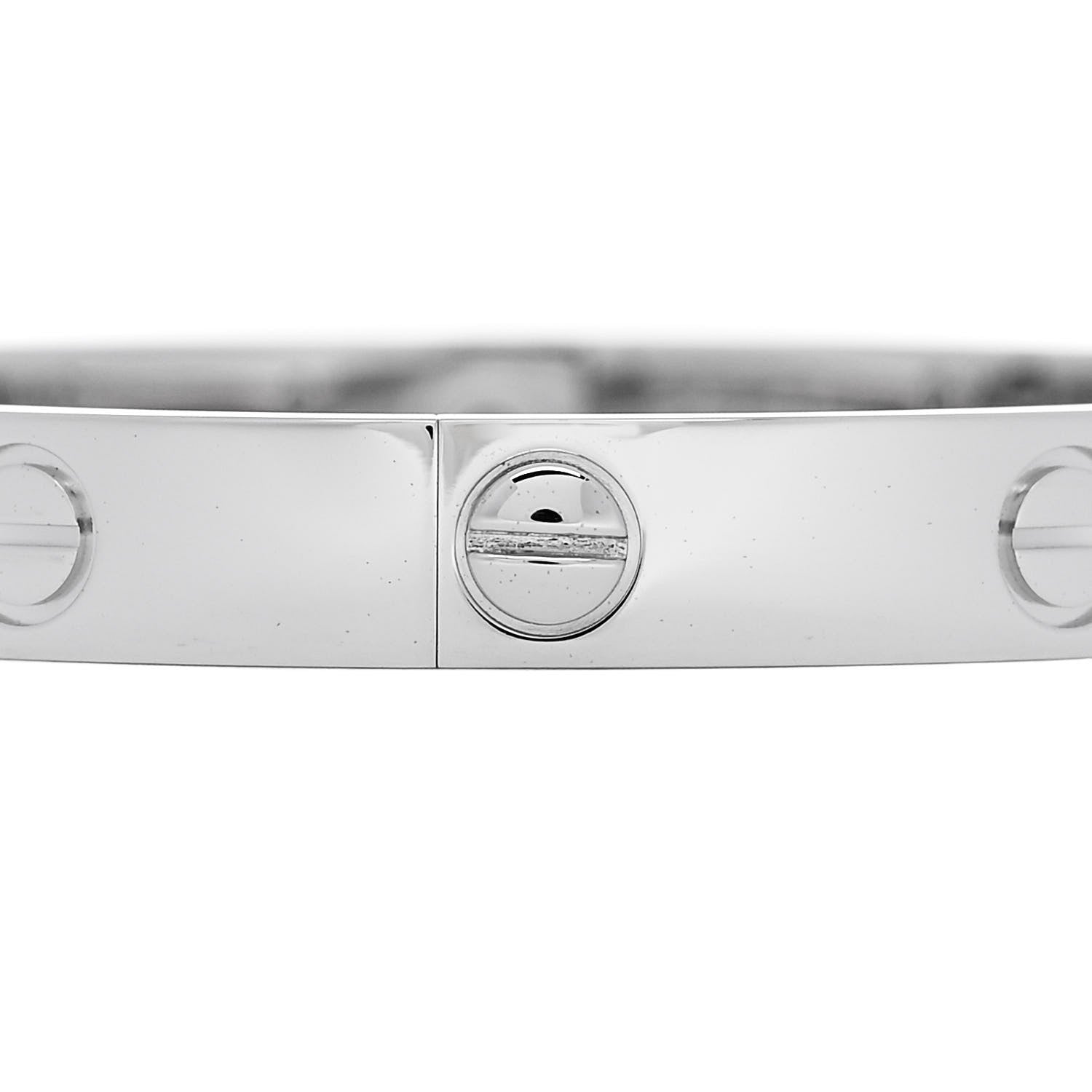 Cartier 18K White Gold 4 Diamond LOVE Bracelet 16 4 of 7