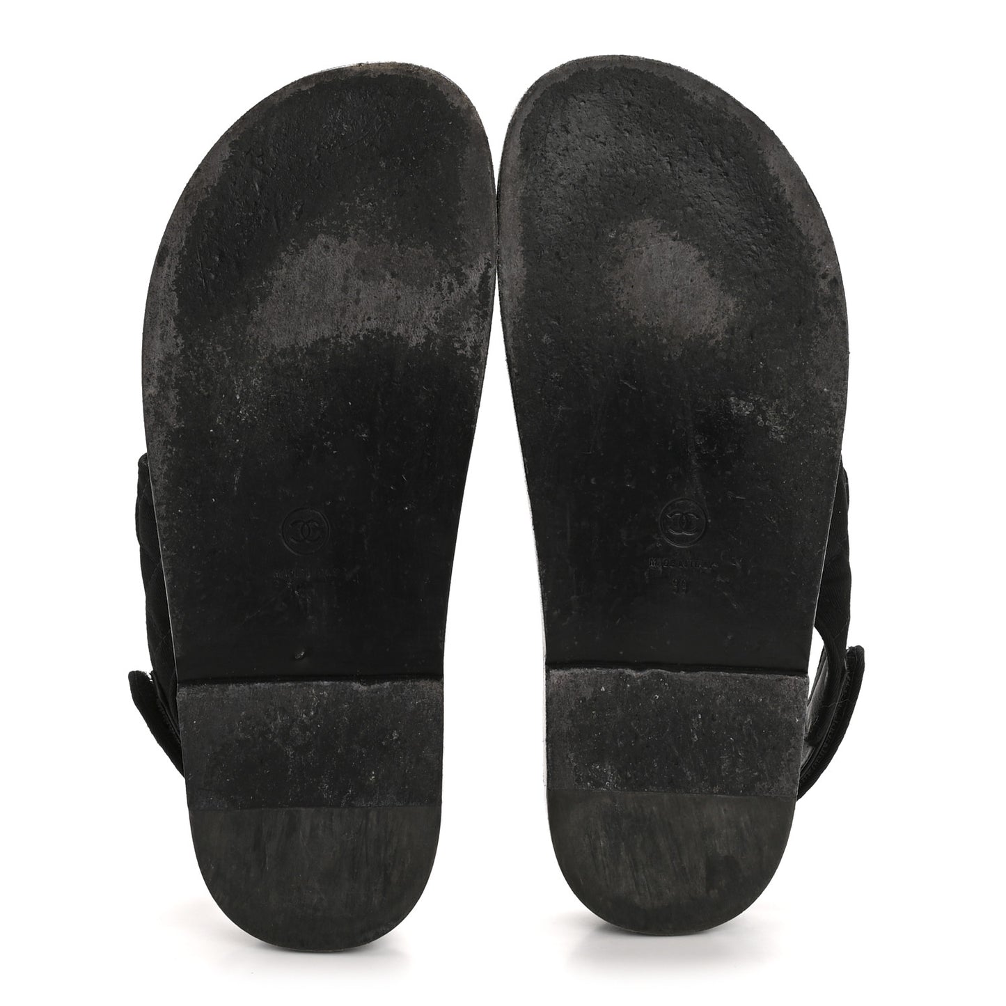 Mixed Fibers Velcro Dad Sandals 39 Black